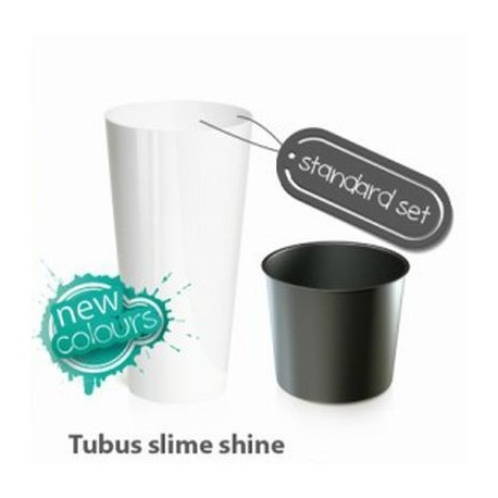 Plastový květináč 8L TUBUS SLIME SHINE